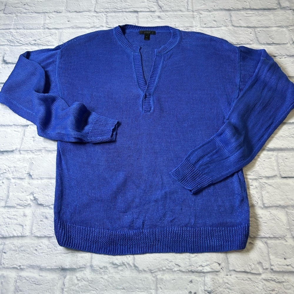 J. Crew Royal Blue V-Neck Sweater